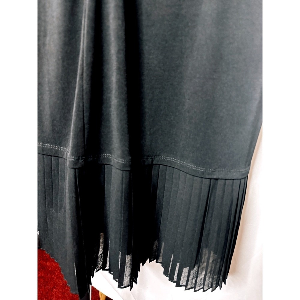 Calvin Klein | Plus Size Black Pleated Cocktail Sheath Dress | Size 16 - Picture 5 of 7